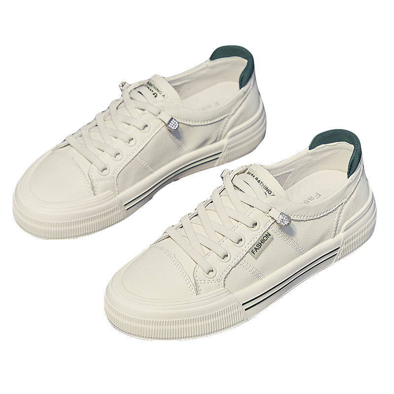 レディーススリッポン 厚底プラットフォーム紐付きカジュアルスニーカー