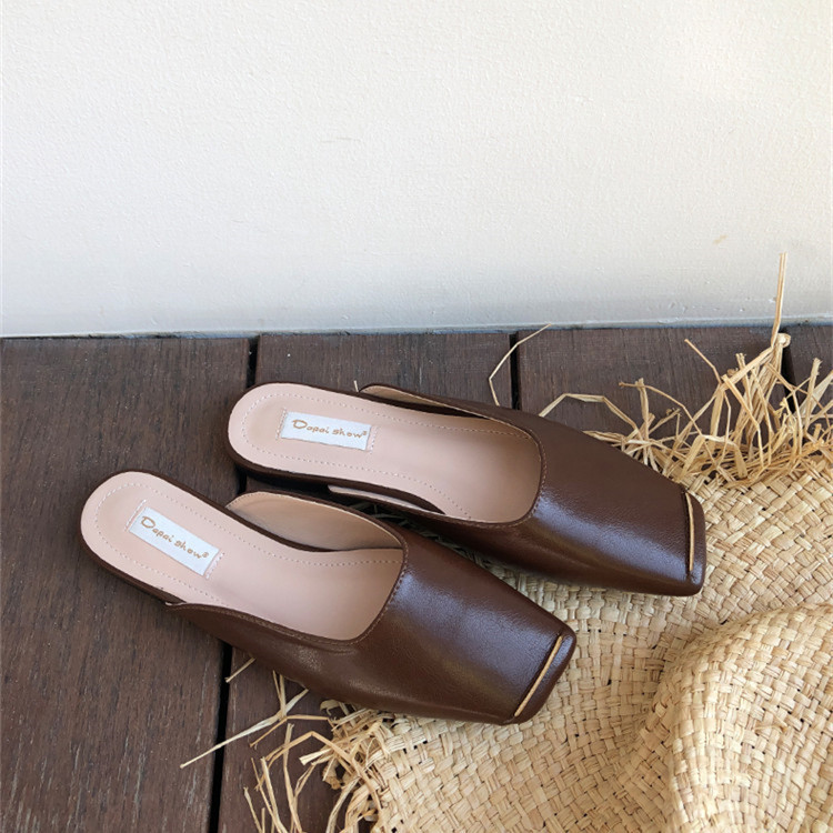 レディーススリッポン 幅広対応 角先平底歩きやすい履き心地抜群婦人靴