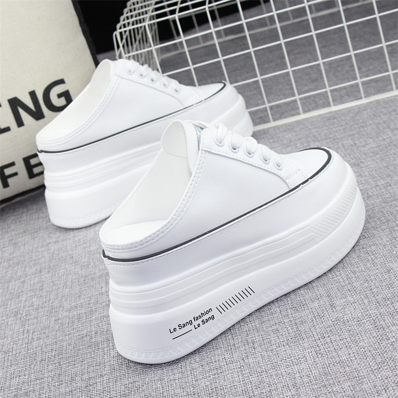 レディーススリッポン 軽量素材厚底スリッポン履きやすいかかとなし靴