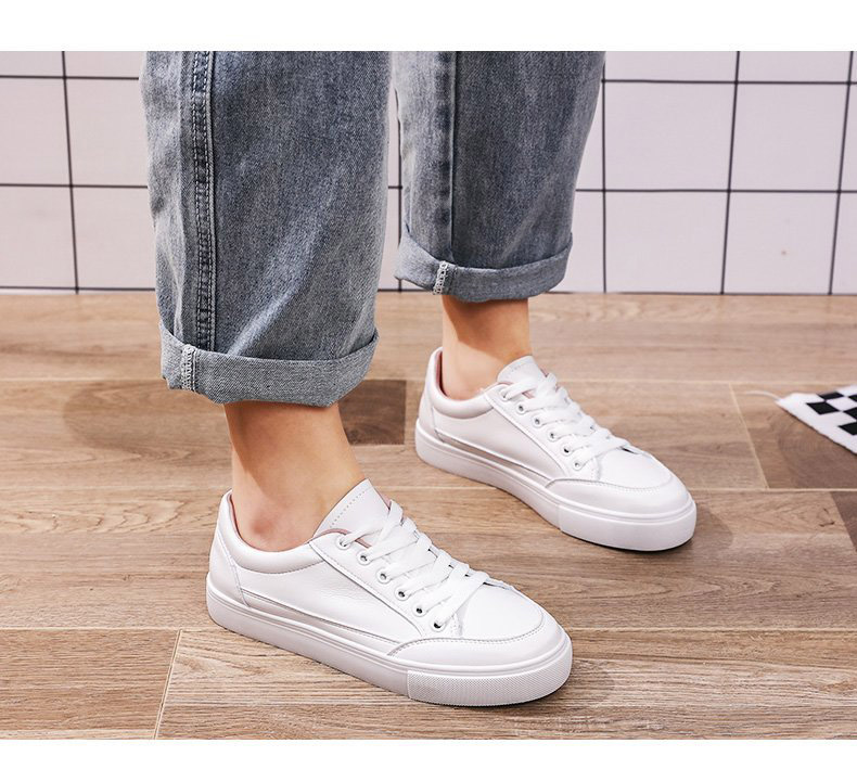 レディーススリッポン 厚底基本スニーカー 美脚効果 白 デイリー靴