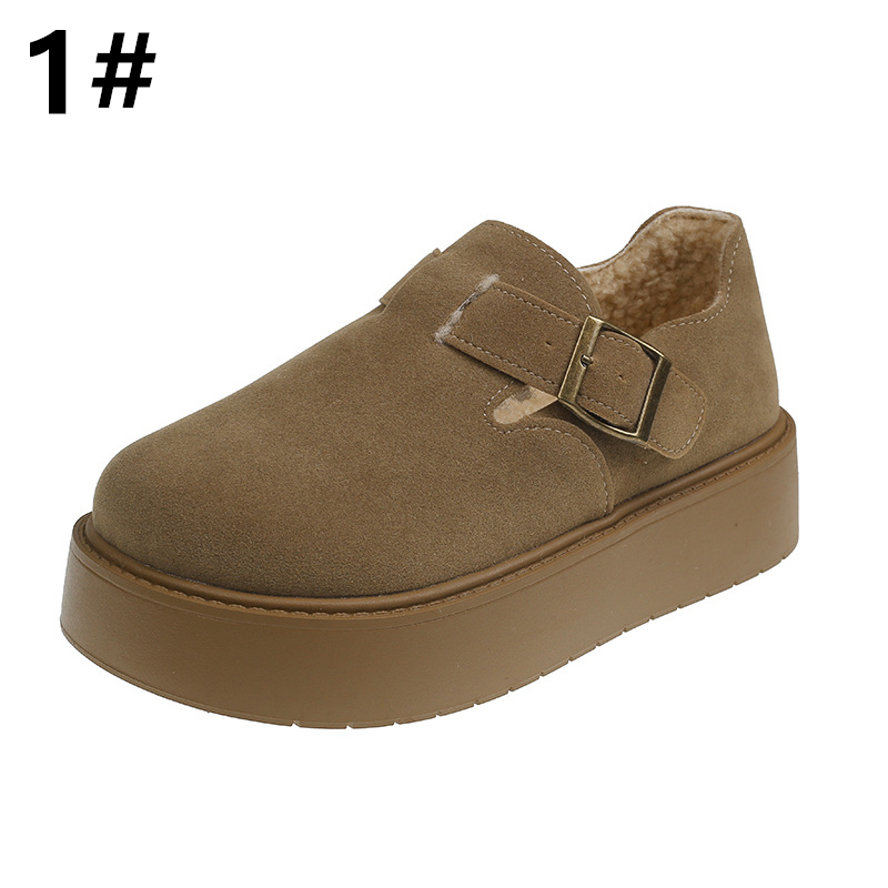 レディーススリッポン ベロア厚底スリッポン レディース韓国風