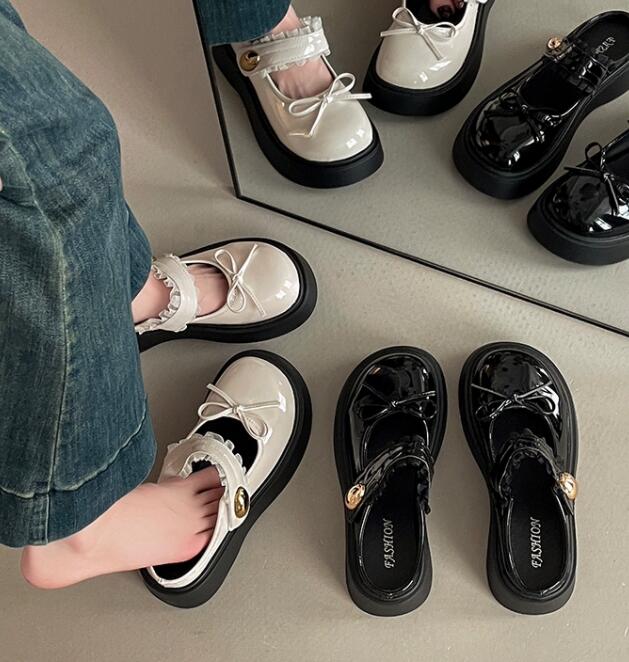 レディーススリッポン 厚底サンダル レディース リボン かかと無し 夏靴