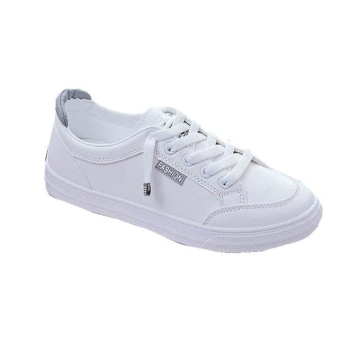 レディーススリッポン 厚底白色スニーカー レディース美脚ベーシックシューズ