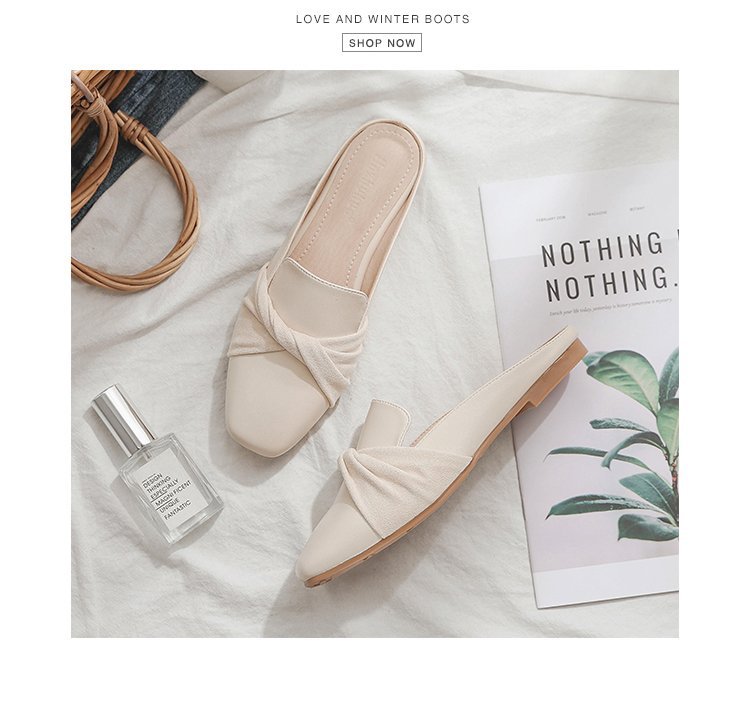 レディーススリッポン 幅広対応 レディース リボン付き スクエアトゥ フラットパンプス