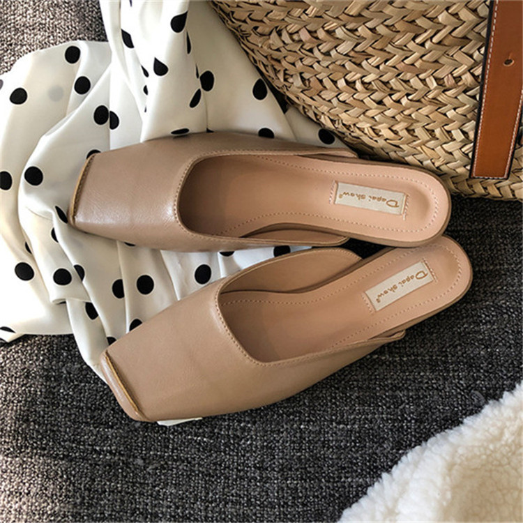 レディーススリッポン 幅広対応 角先平底歩きやすい履き心地抜群婦人靴