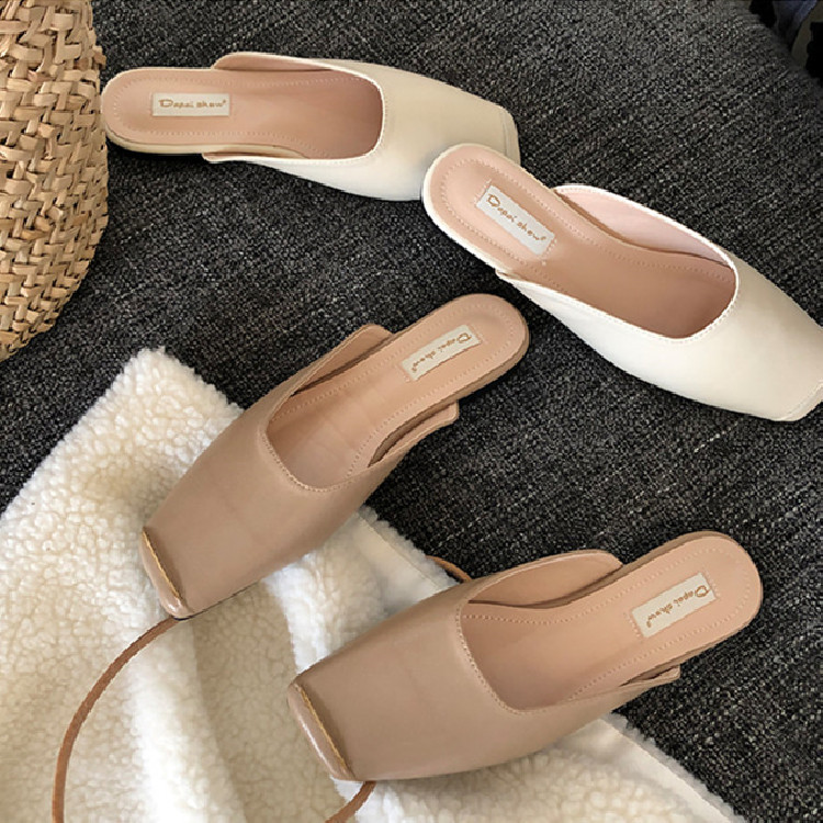 レディーススリッポン 幅広対応 角先平底歩きやすい履き心地抜群婦人靴