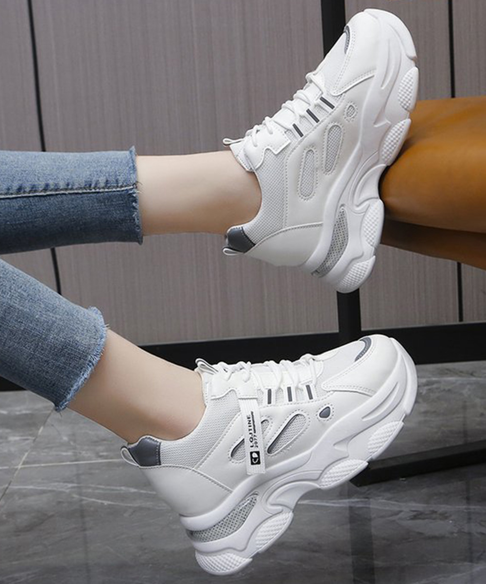 レディーススリッポン 厚底スニーカー 紐なしタイプ 韓国風 歩きやすい