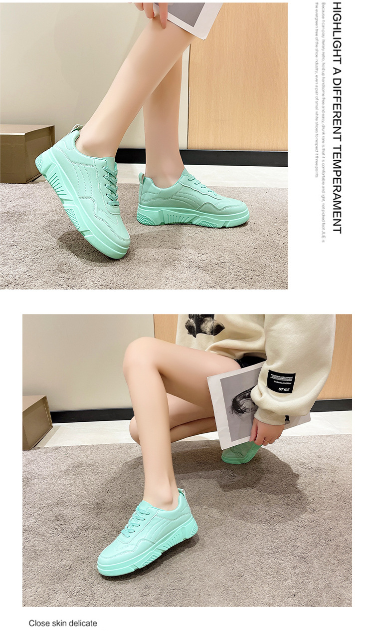 レディーススリッポン 厚底スニーカー レディース 通気性 滑り止め 弾力ソール 紐靴