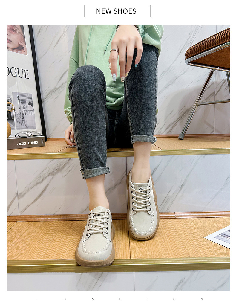 レディーススリッポン 厚底丸型レディーススニーカー弾力ベーシック