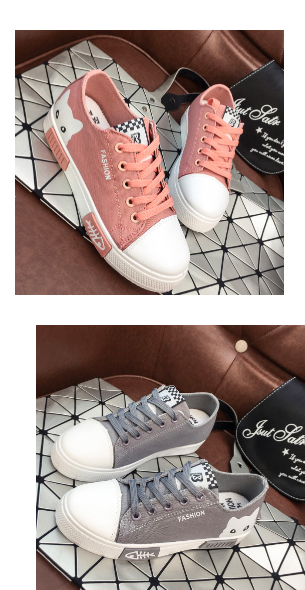 レディーススリッポン 猫柄厚底スニーカー 軽量美脚 毎日履きたくなる可愛い運動靴