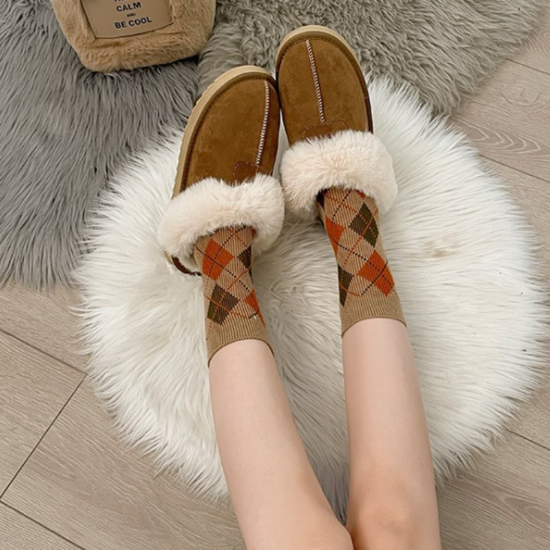 レディーススリッポン 厚底ファーサンダル レディース 裏起毛 秋冬 暖かい スリッパ