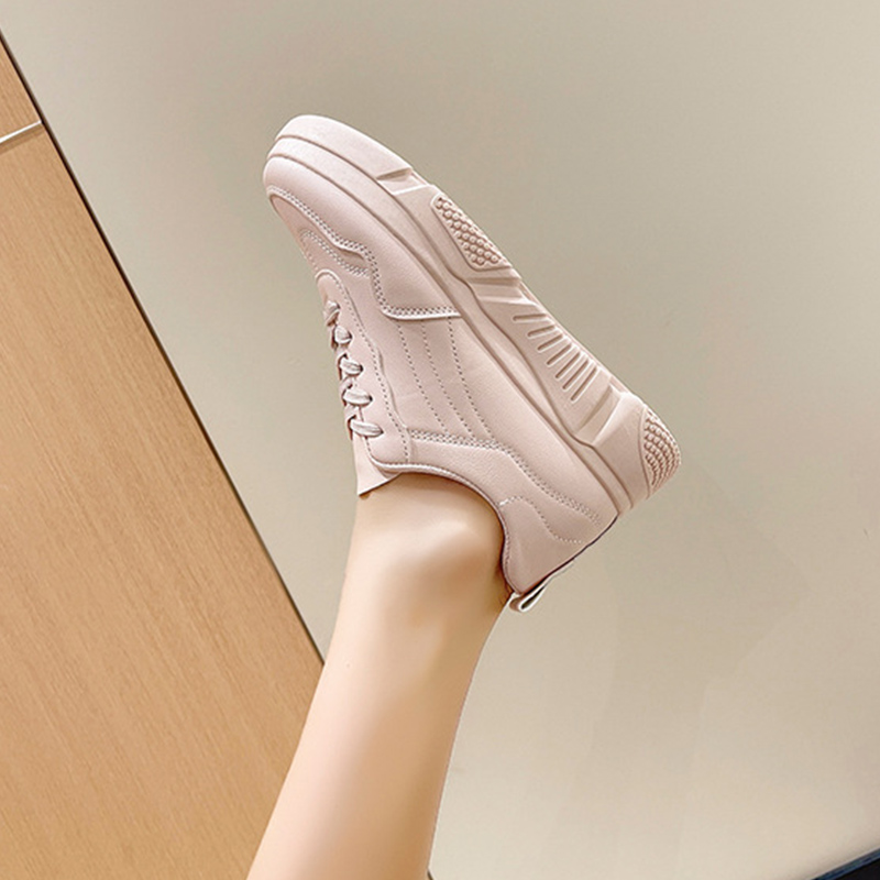 レディーススリッポン 厚底スニーカー レディース 通気性 滑り止め 弾力ソール 紐靴