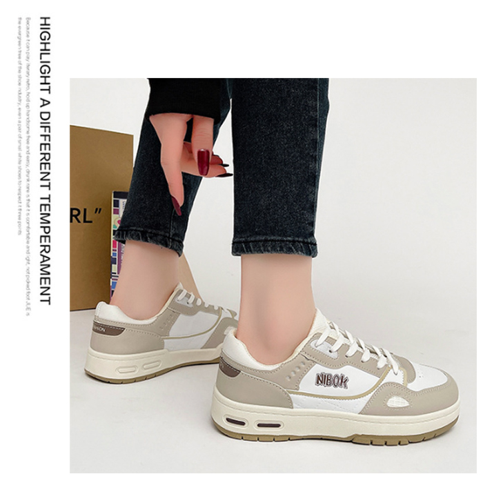 レディーススリッポン 厚底ローカット運動靴 おしゃれロゴ入りスニーカー