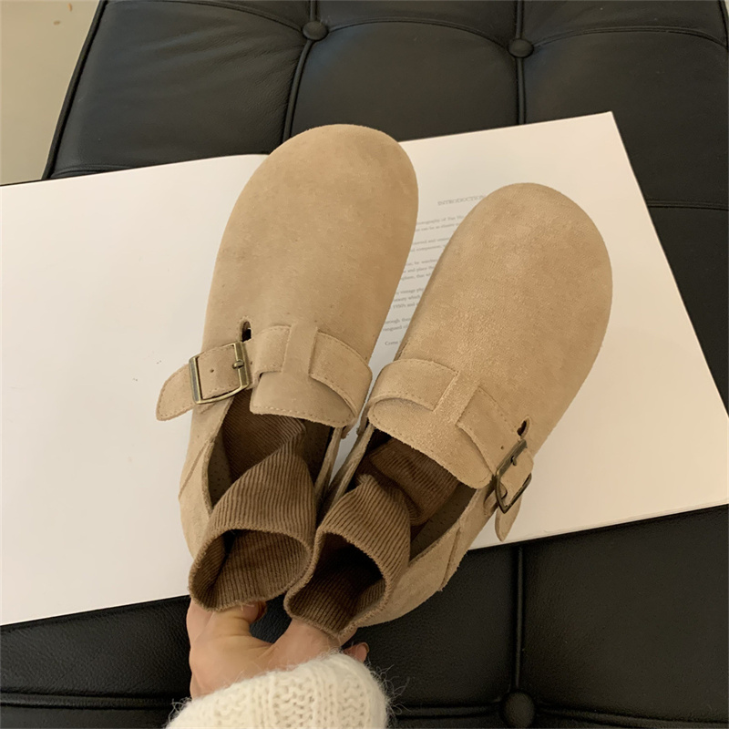 レディーススリッポン 軽量おしゃれ幅広ベルトスリッポン女性用靴
