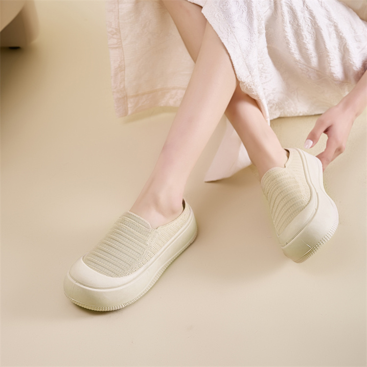 レディーススリッポン 2025新作 厚底スリッポン 軽量通気性 夏用サンダル