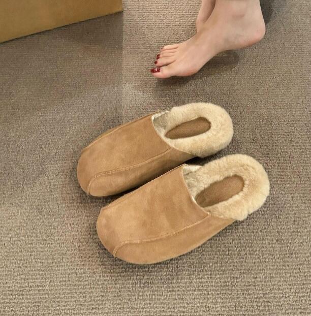 レディーススリッポン 裏モコ厚底スリッポン 暖かボア付き 3色展開