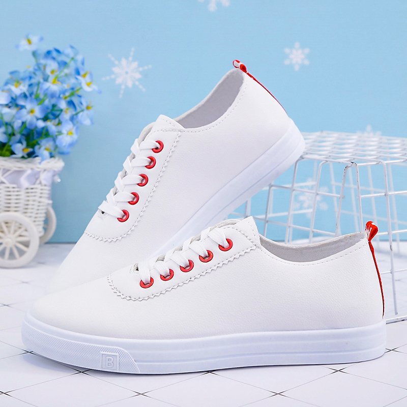 レディーススリッポン 春夏新作 厚底白スニーカー 美脚ベーシックシューズ