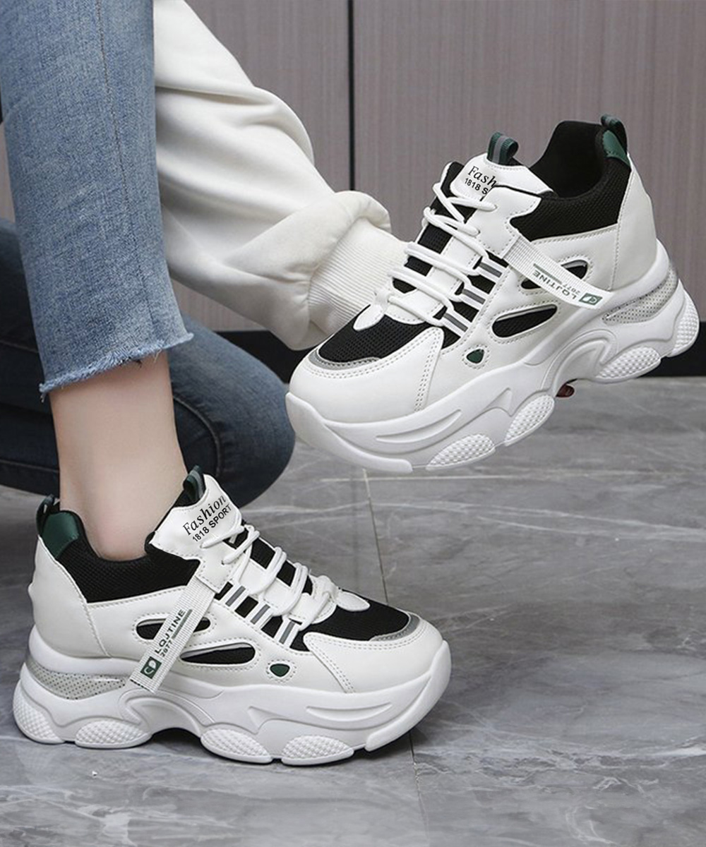 レディーススリッポン 厚底スニーカー 紐なしタイプ 韓国風 歩きやすい