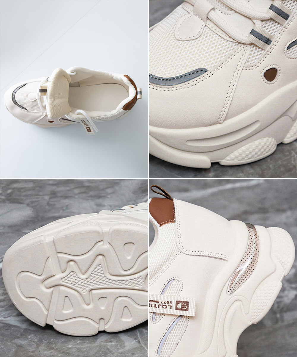 レディーススリッポン 厚底スニーカー 紐なしタイプ 韓国風 歩きやすい