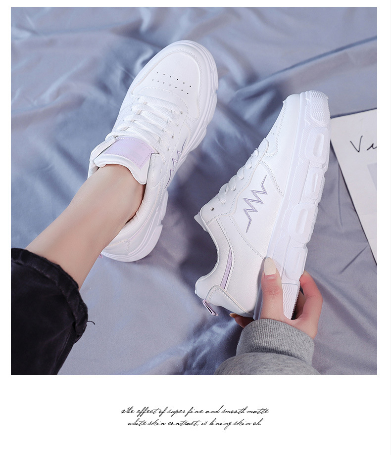 レディーススリッポン 厚底ダット運動靴 軽量通気性 夜光ラベル付き