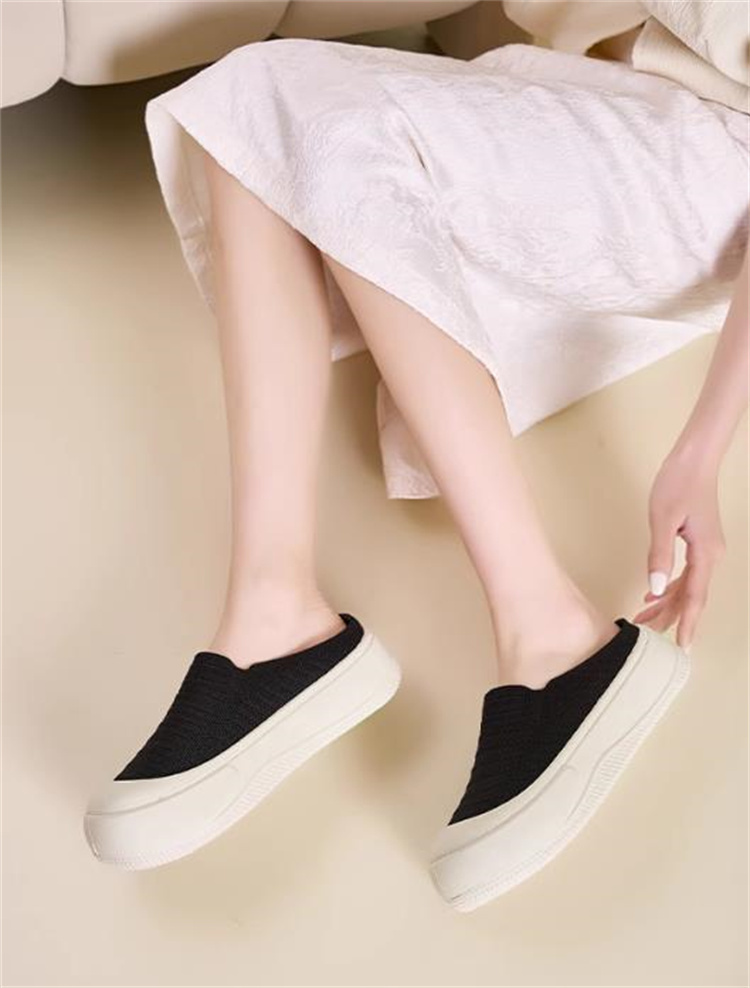 レディーススリッポン 2025新作 厚底スリッポン 軽量通気性 夏用サンダル