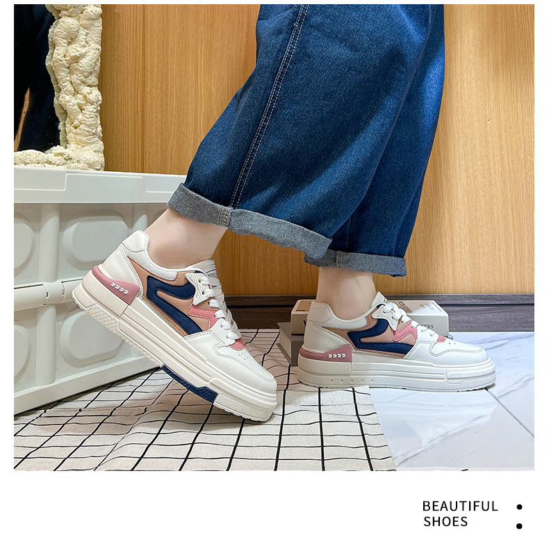 レディーススリッポン 女性用厚底白色運動靴通気性抜群スタイルアップシューズ