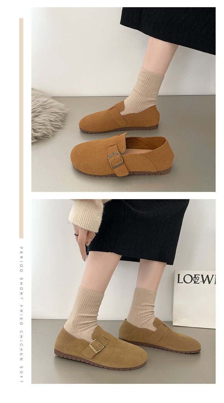 レディーススリッポン 幅広設計 レディース ぺたんこ ミュール かかとなし 履きやすい靴