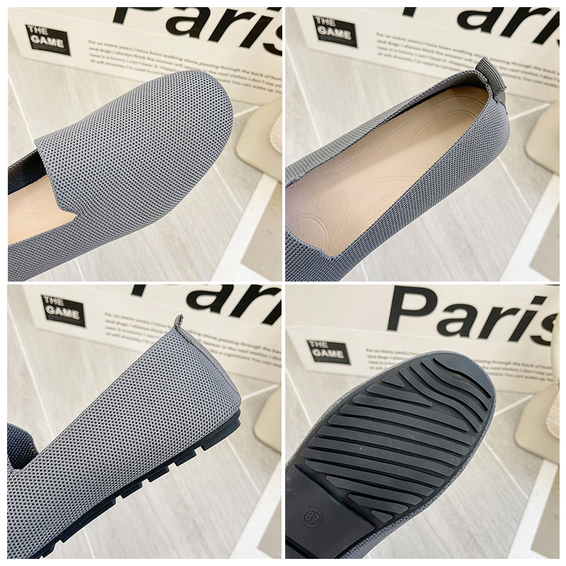 レディーススリッポン 幅広レディースパンプス やわらか軽量平底靴 滑り止め歩きやすい