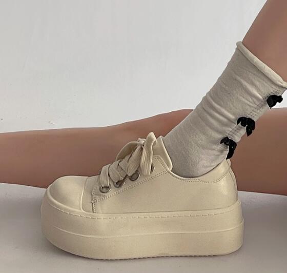 レディーススリッポン 厚底レディース靴 帆布スニーカー ウェッジソール