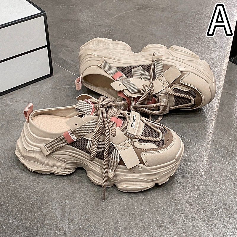 レディーススリッポン 厚底スニーカー レディース 小柄さんに メッシュ運動靴