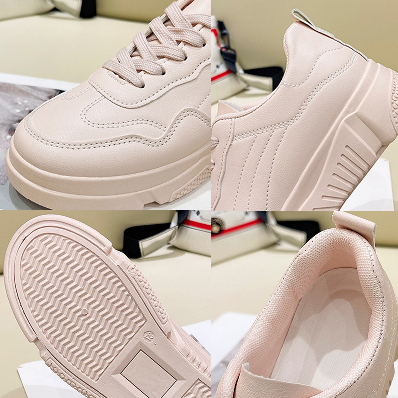 レディーススリッポン 厚底スニーカー レディース 通気性 滑り止め 弾力ソール 紐靴