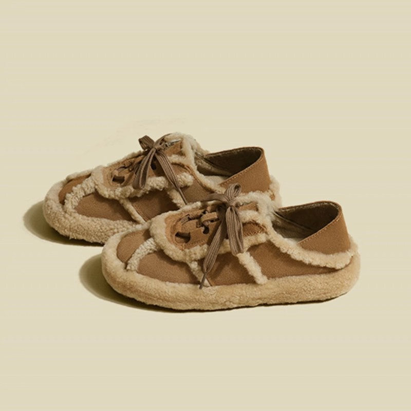 レディーススリッポン 秋冬新作 裏起毛ふわふわ保温綿靴 幅広おしゃれ靴