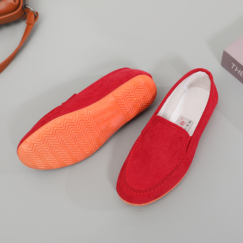 レディーススリッポン 軽量柔軟防滑底レディース幅広快適スリッポン