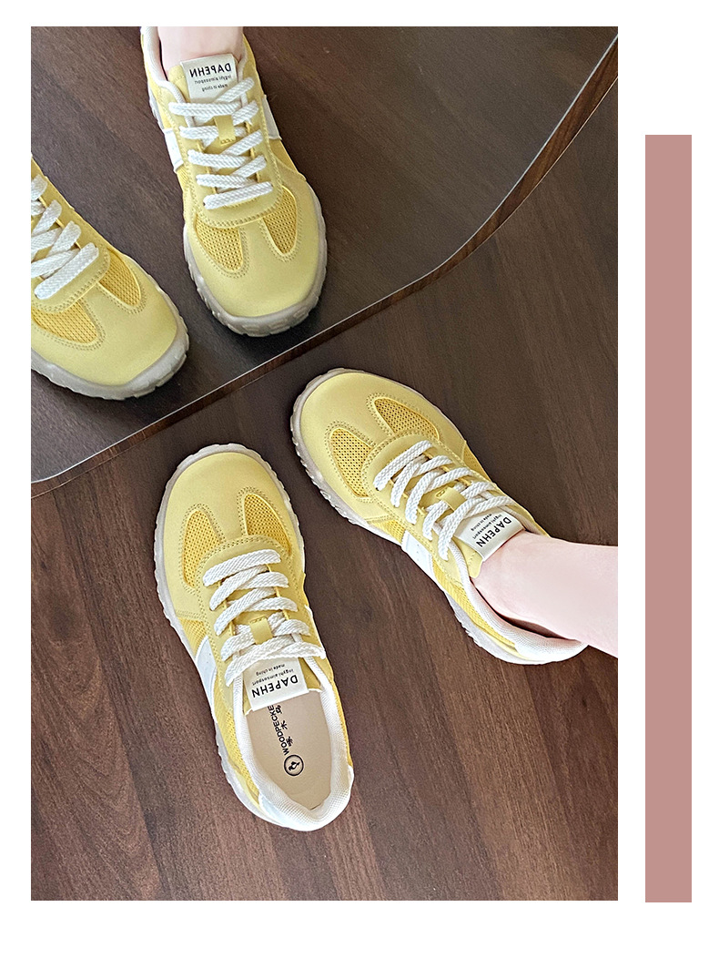 レディーススリッポン 女性用厚底運動靴 通気性抜群網目素材 美脚効果五センチ