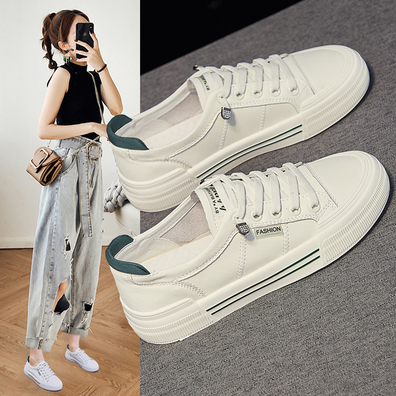 レディーススリッポン 厚底プラットフォーム紐付きカジュアルスニーカー
