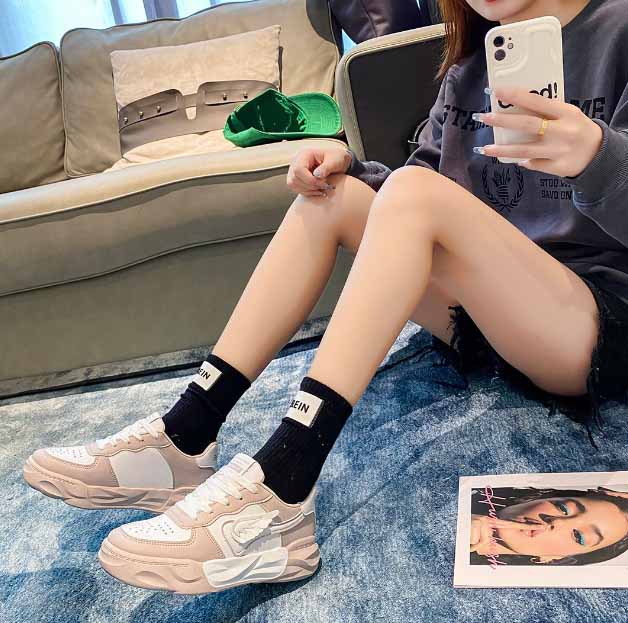 レディーススリッポン レディース厚底運動靴 歩きやすい滑り止め付き新作