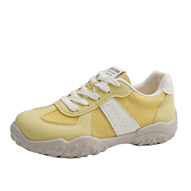 レディーススリッポン 女性用厚底運動靴 通気性抜群網目素材 美脚効果五センチ