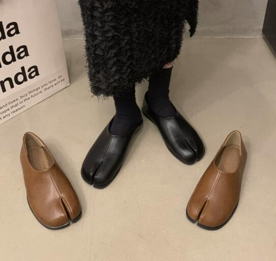 レディーススリッポン レディース革靴フラットスリッポン