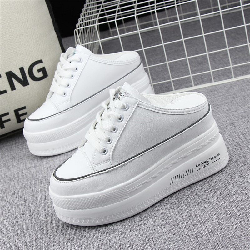 レディーススリッポン 軽量素材厚底スリッポン履きやすいかかとなし靴