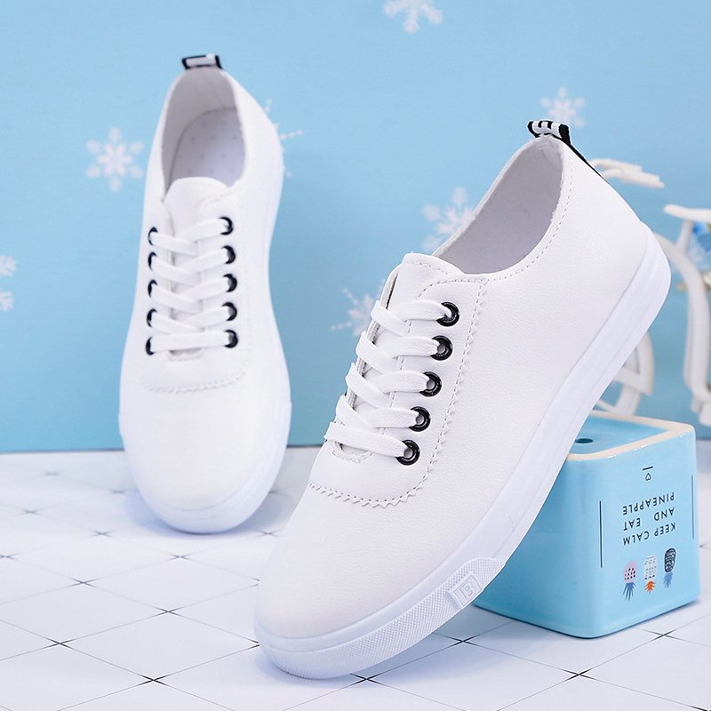 レディーススリッポン 春夏新作 厚底白スニーカー 美脚ベーシックシューズ