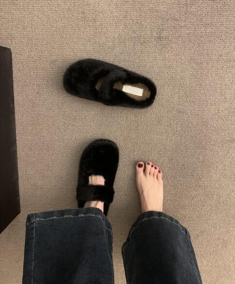 裏起毛保温幅広レディーススリッポン3色展開