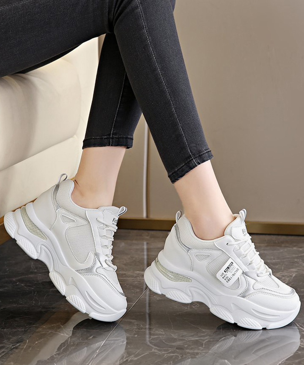 レディーススリッポン 厚底スニーカー レディース 歩きやすい美脚靴