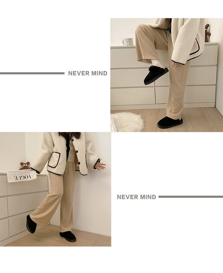 レディーススリッポン 厚底ファーサンダル レディース 裏起毛 秋冬 暖かい スリッパ