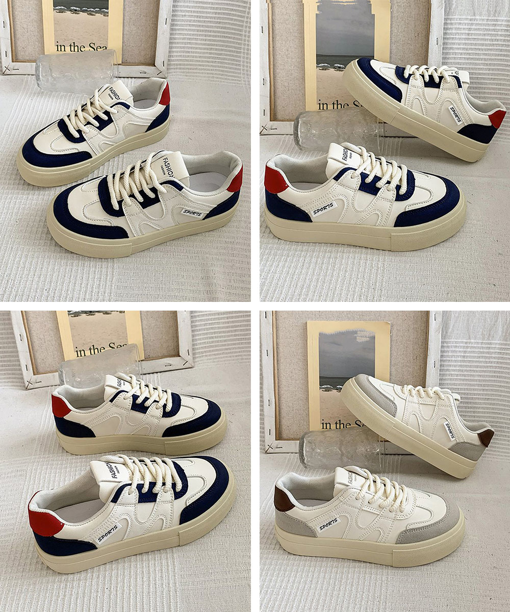 レディーススリッポン 厚底 紐付きローカット韓国風靴