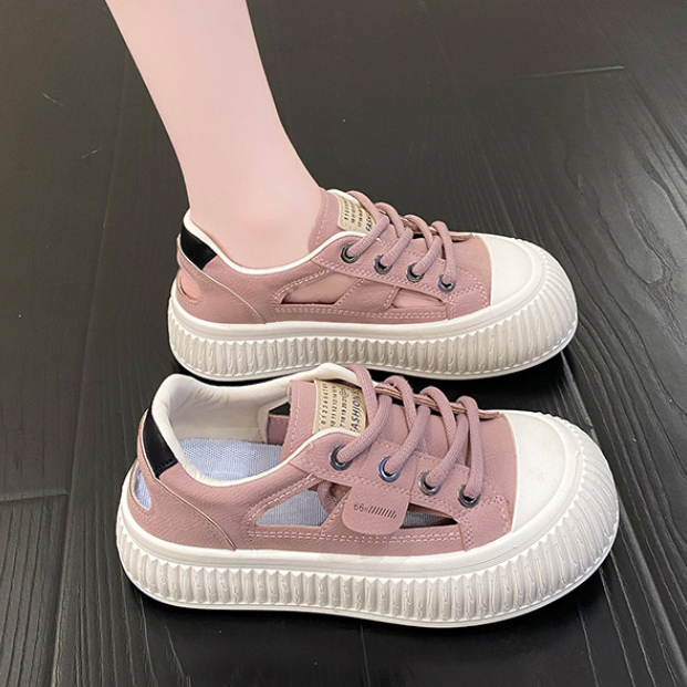 レディーススリッポン レディース厚底サンダル履きやすい軽量通気性美脚スニーカー