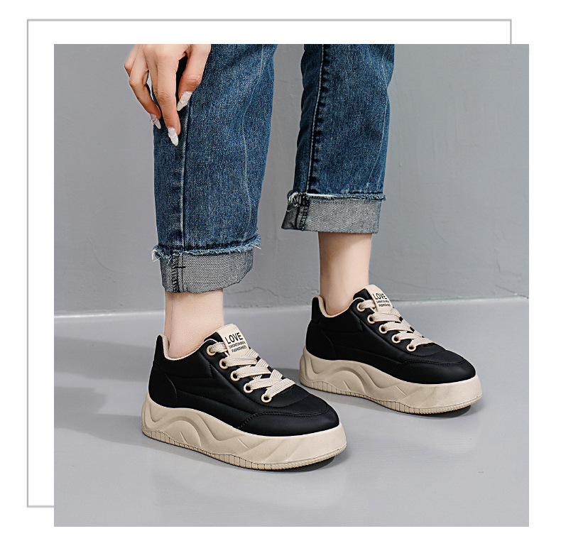 レディーススリッポン レディース厚底スニーカー 弾力ソール スタイルアップ 4センチ