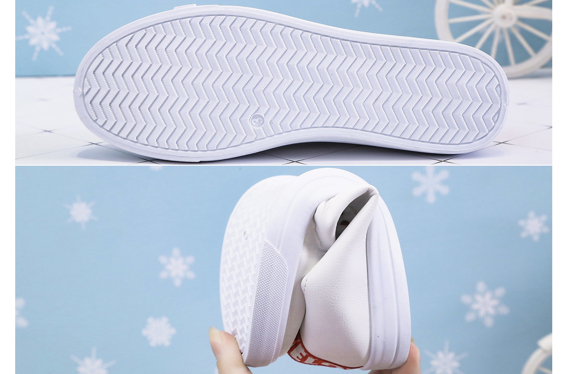 レディーススリッポン 春夏新作 厚底白スニーカー 美脚ベーシックシューズ