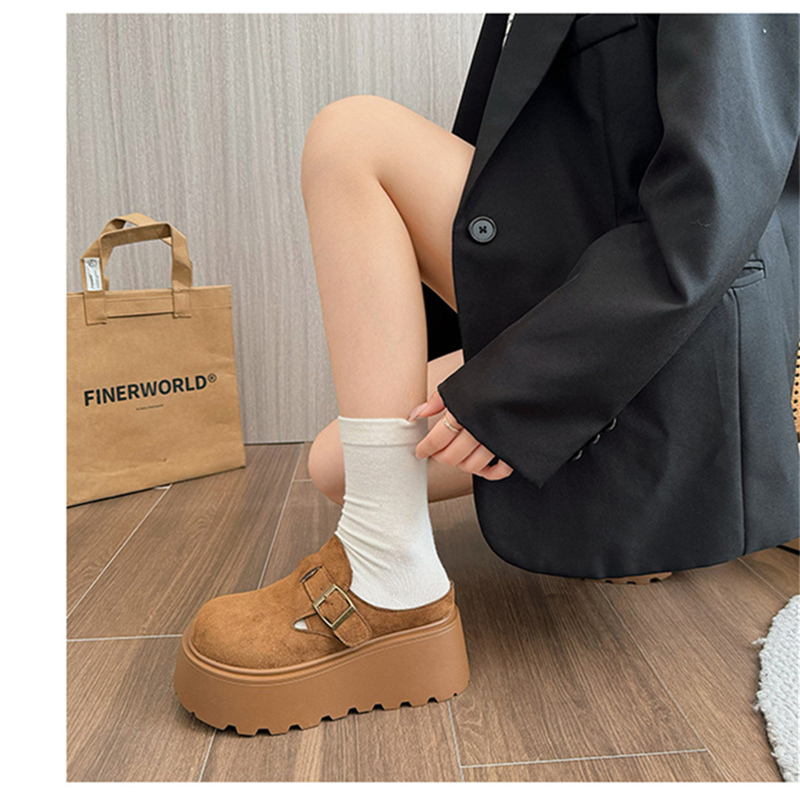 レディーススリッポン 幅広対応 裏起毛厚底スリッポン ベロア調レディースシューズ