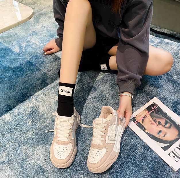 レディーススリッポン レディース厚底運動靴 歩きやすい滑り止め付き新作