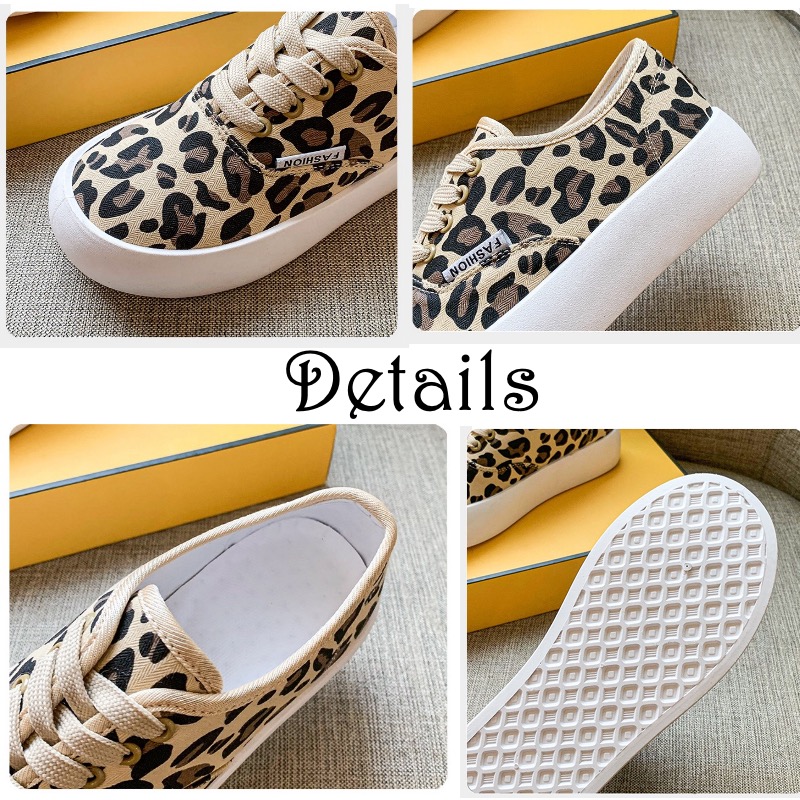 レディーススリッポン 厚底ヒョウ柄スリッポン美脚デイリースニーカー
